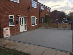 Silver Granite Resin Bound Driveway in Rugby